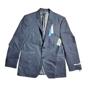 Perry Ellis Portfolio Debonair Mens Slim‎ Fit Suit Jacket Blazer 40R Navy NWT